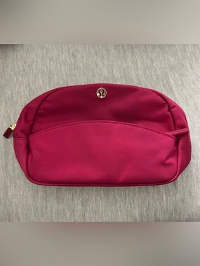 lululemon athletica Hot Pink Cosmetic Pouch with Logo